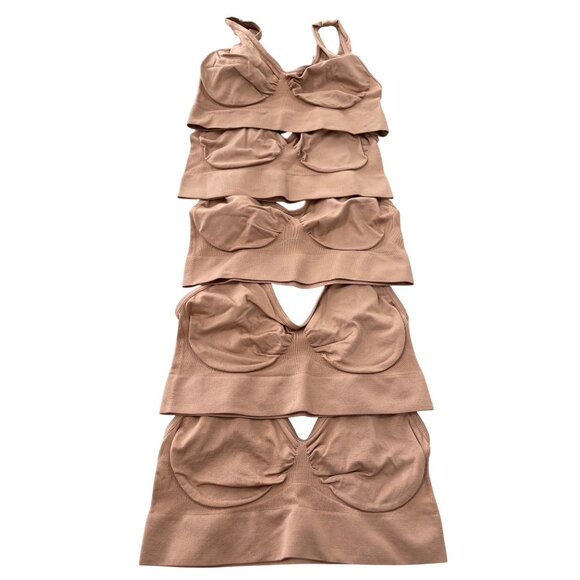 Rhonda Shear 5 Pack Original Ahh Bra Size Small Seamless Stretch Sienna 626.17 - Picture 2 of 5